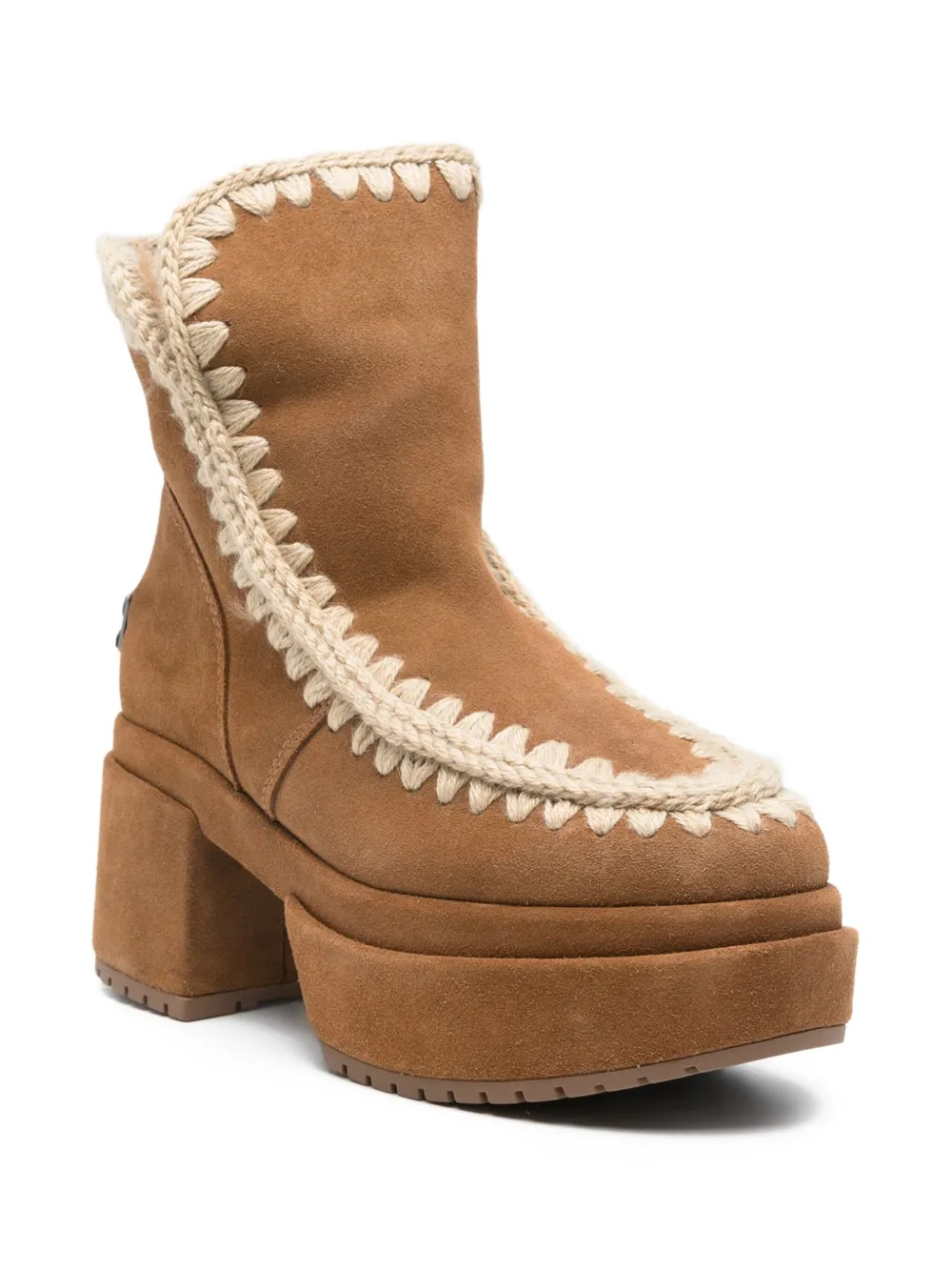 Mou crochet-detail platform boots | Ankle Boots | Image 2