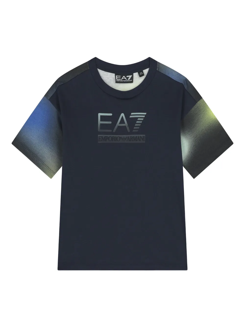 Emporio Armani Logo-print T-shirt In Blue