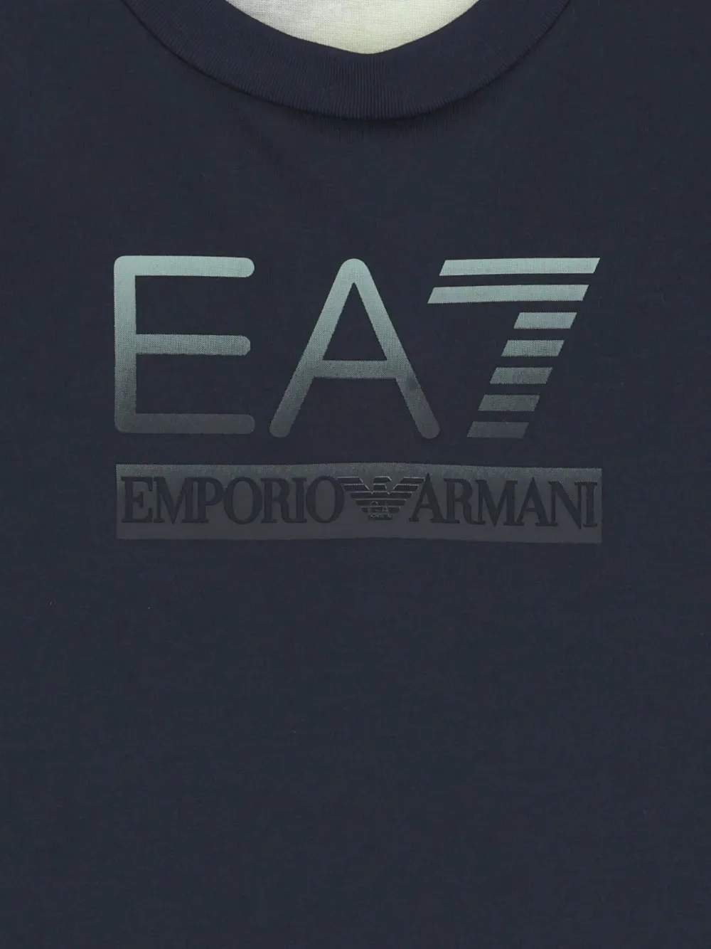 Emporio Armani Logo-print T-shirt In Blue