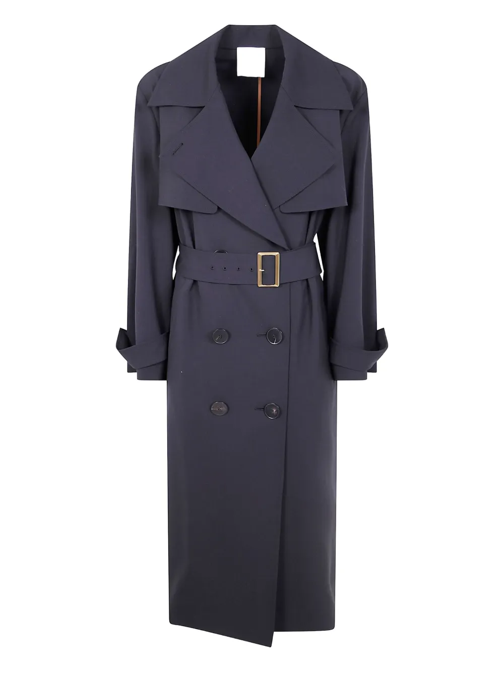 Mantù Belted Double-breasted Trench Coat In Multi