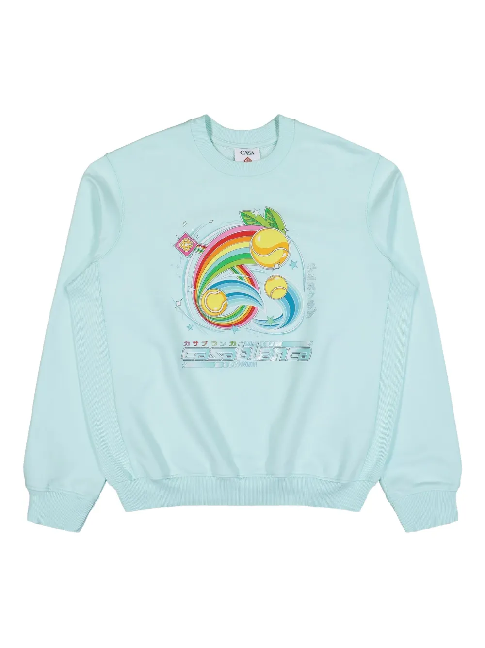 Casablanca Manga Tennis Ball sweatshirt | Blue | Image 1