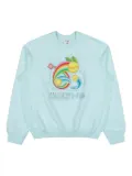 Casablanca Manga Tennis Ball sweatshirt - Blue
