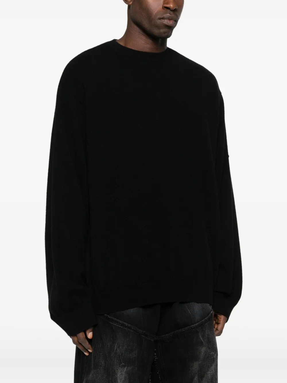 Balenciaga Trui met logoplakkaat Zwart