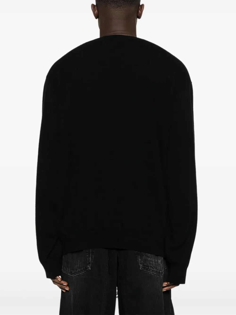 Balenciaga Trui met logoplakkaat Zwart