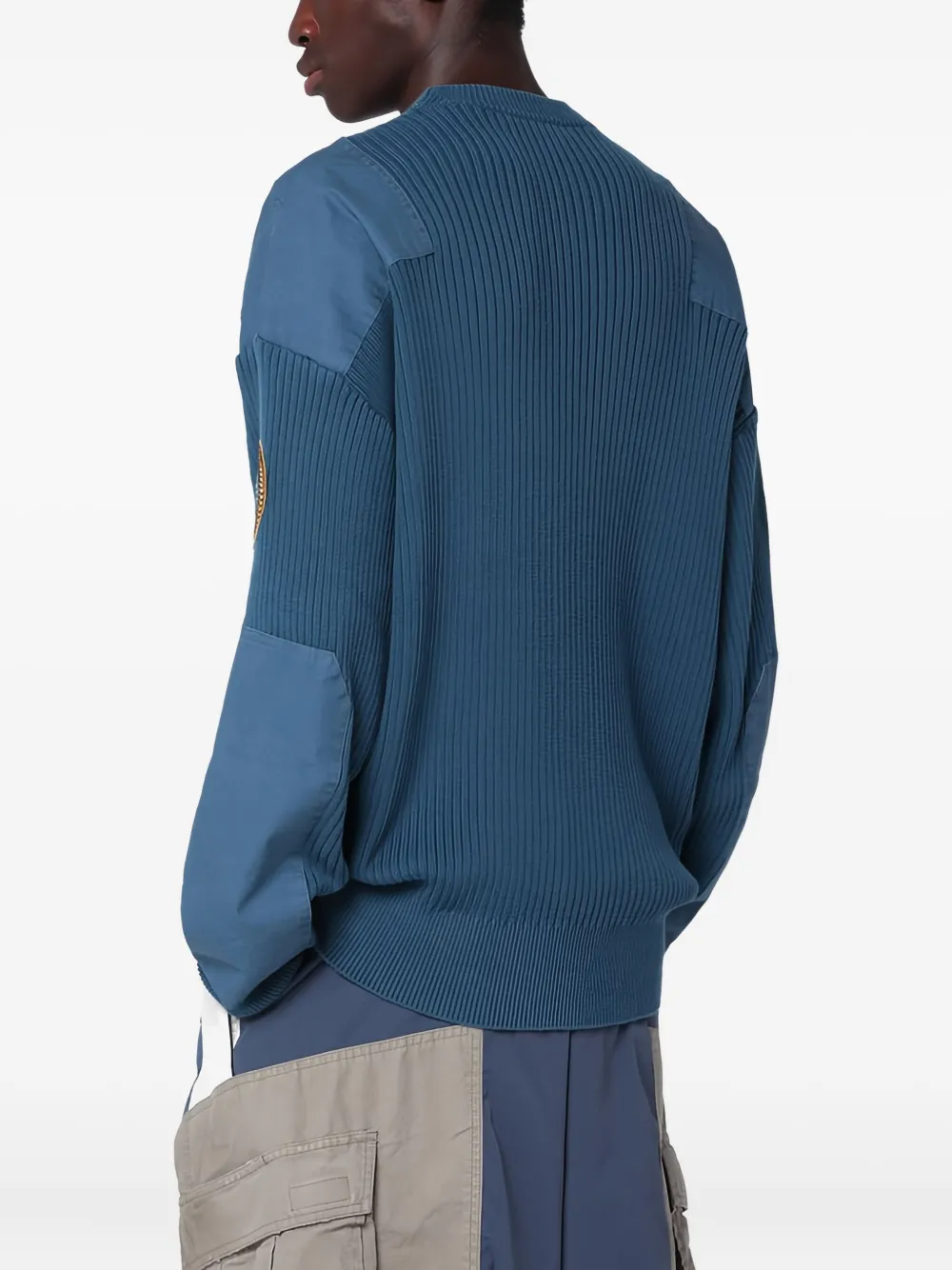 Balenciaga Ribgebreide trui Blauw