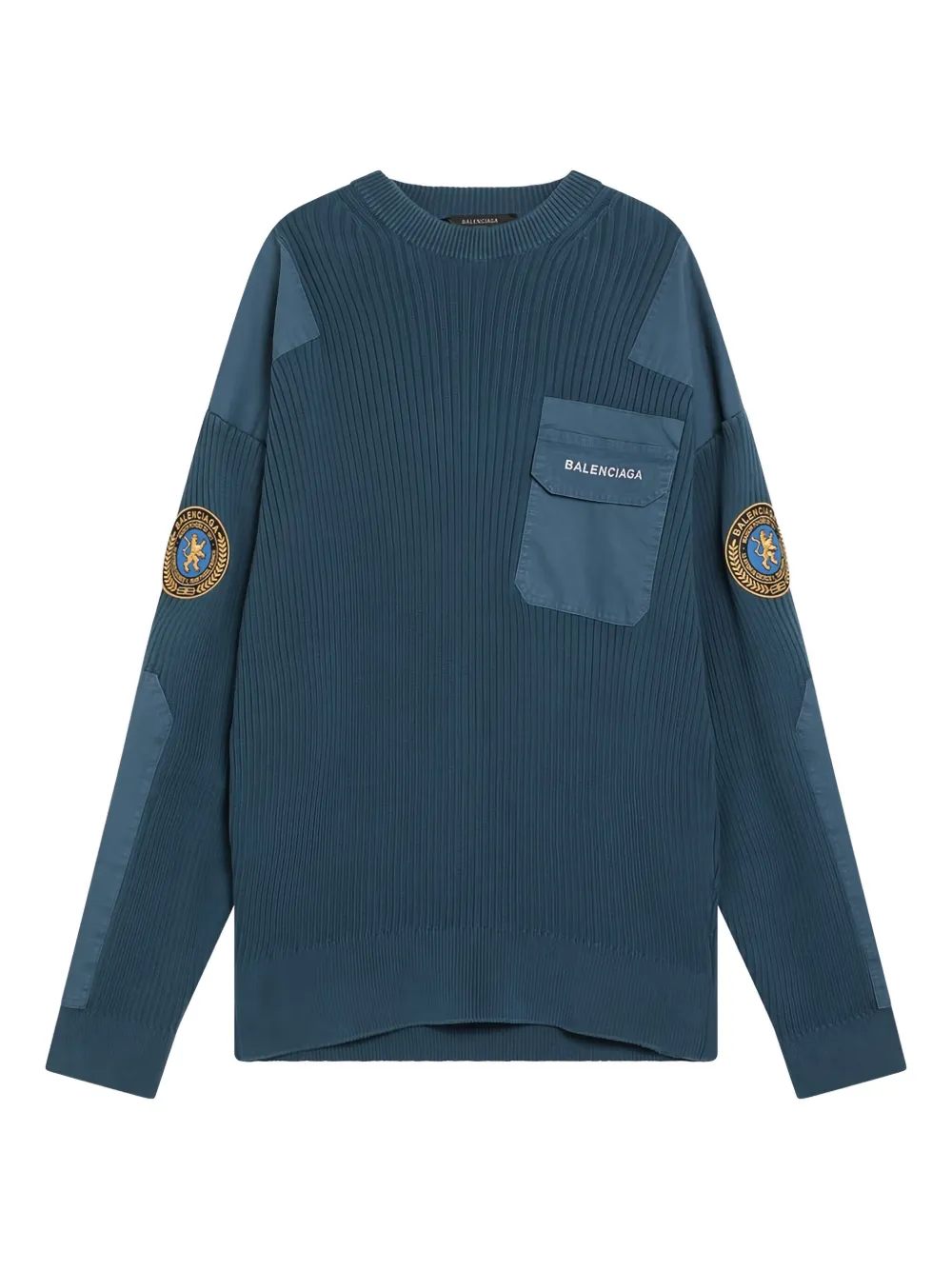 Balenciaga FELPA GIROCOLLO - Blu