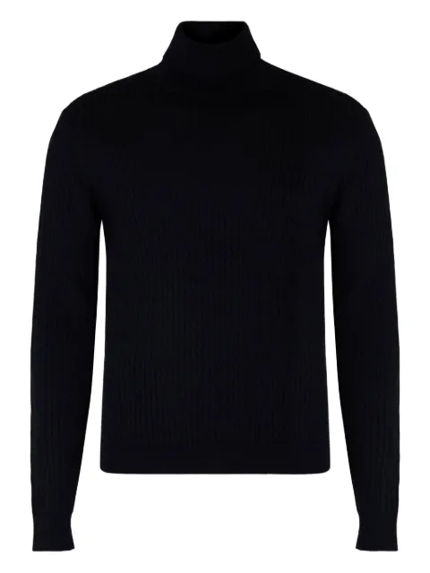 slowear ribbed turtleneck sweater