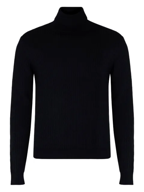slowear pull côtelé à col roulé