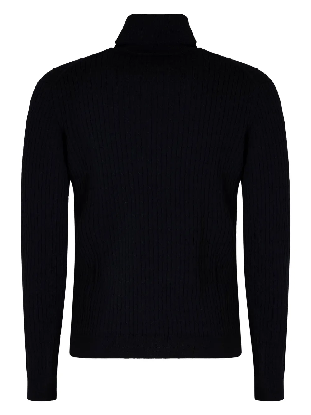 Slowear ribbed turtleneck sweater - Zwart