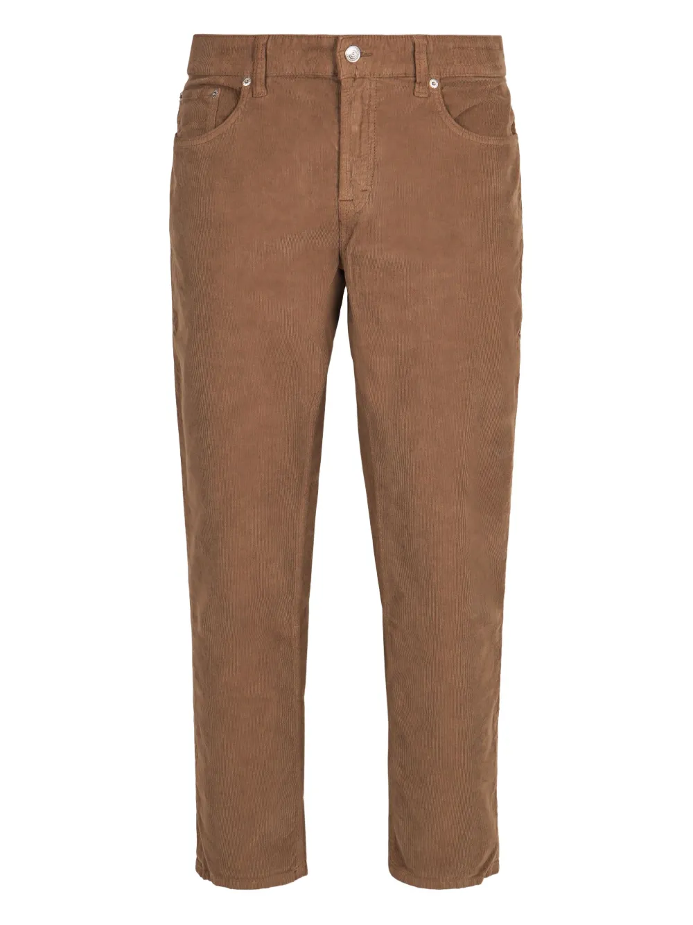 Department 5 logo-patch corduroy trousers | Brown | Image 1