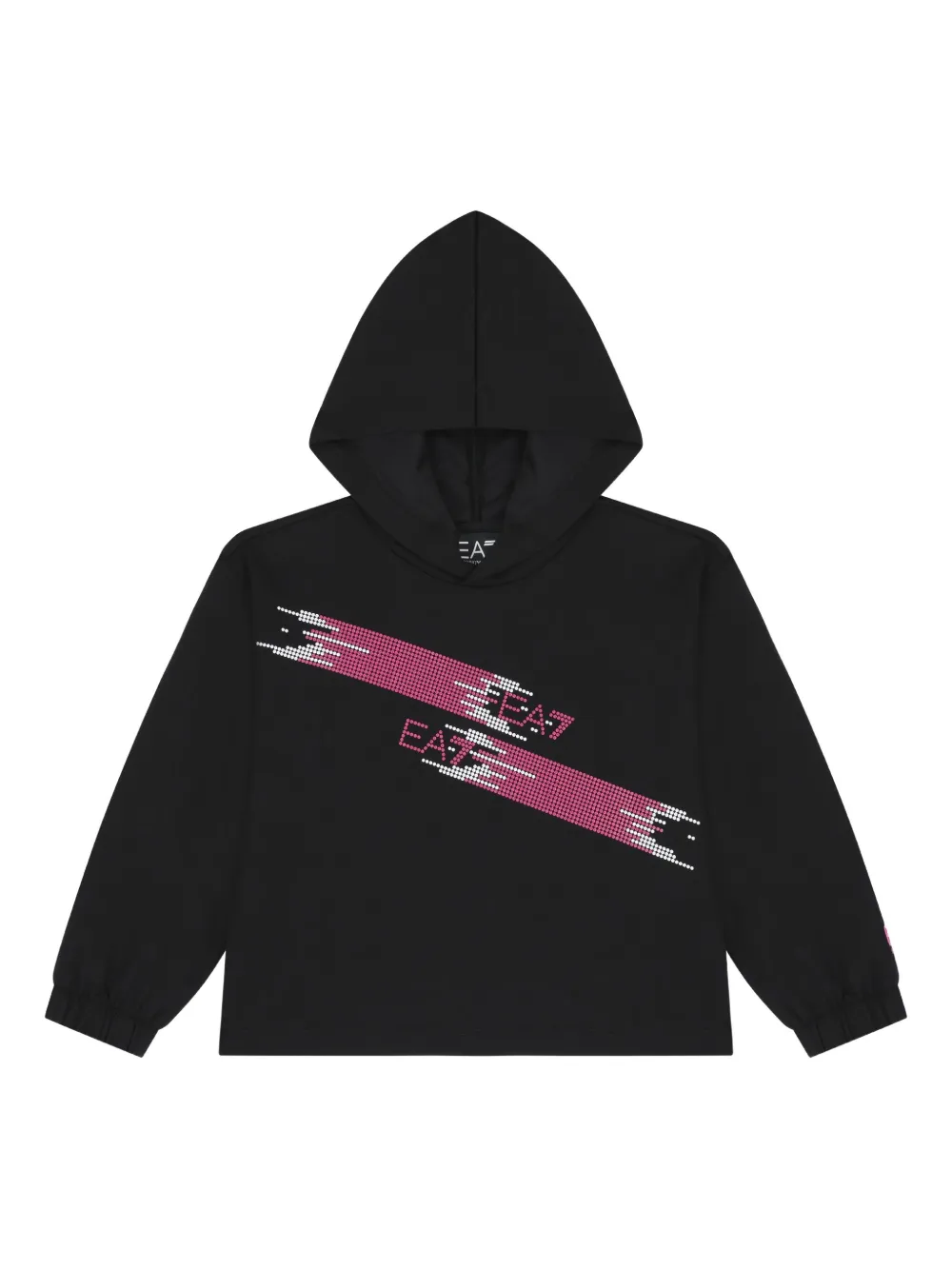 Emporio Armani Kids logo-print hoodie | Black | Image 1