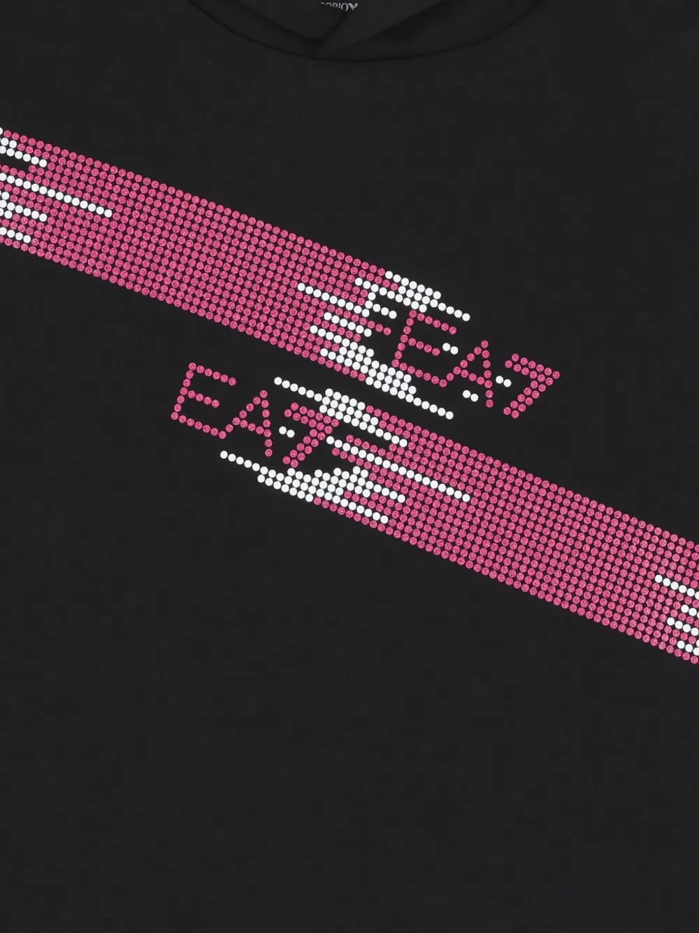 Emporio Armani Kids Hoodie met logoprint Zwart