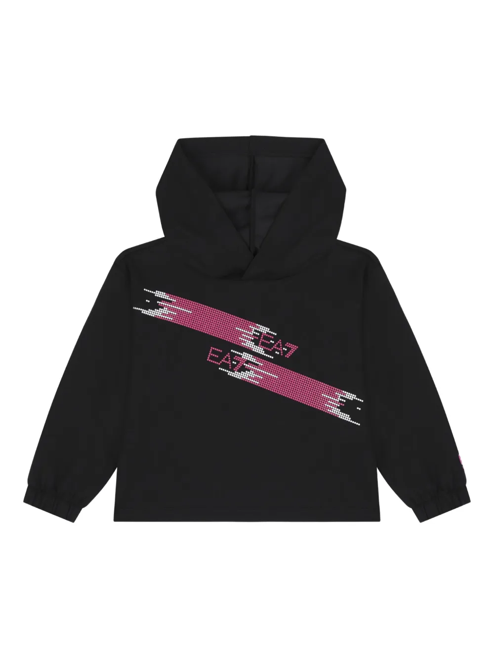 Emporio Armani Kids Hoodie met logoprint Zwart