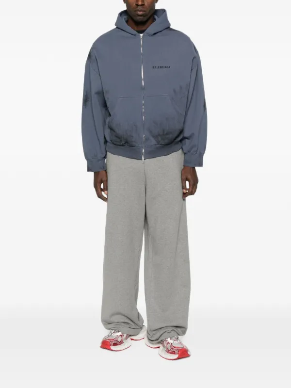 Balenciaga ジップアップ パーカー | ブルー | FARFETCH JP