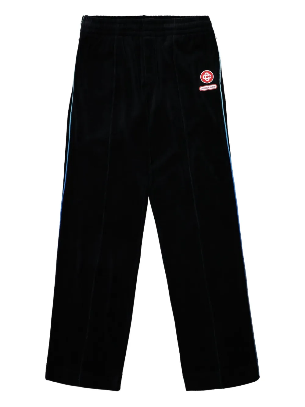 Casablanca side-stripe velour track pants | Black | Image 1