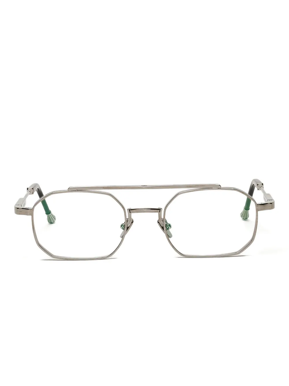 John Dalia ANTHONY octogonal-frame glasses | Silver | Image 1