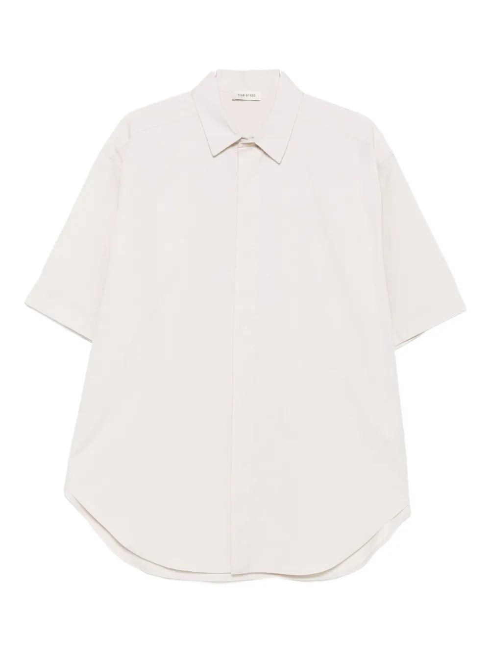 Fear Of God Oversized Stretch-cotton And Wool-blend Oxford Shirt In White