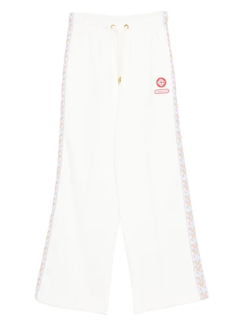 Casablanca floral-stripe track pants