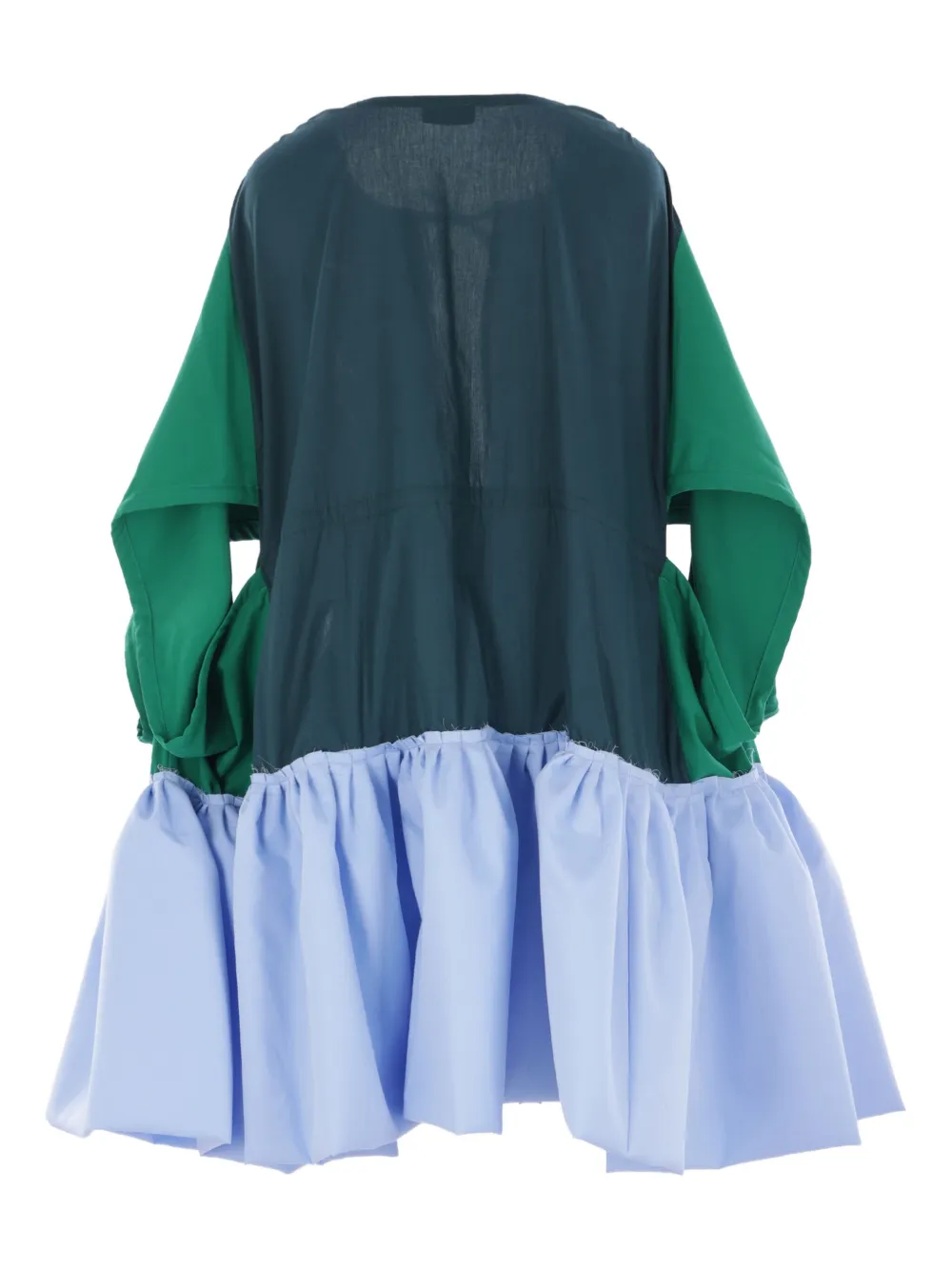 Balloon Ruffled Mini Dress