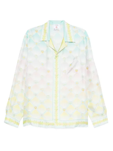 Casablanca Candy Icons-print silk shirt