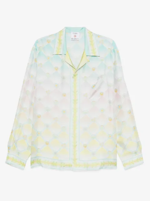Casablanca Candy Icons-print silk shirt