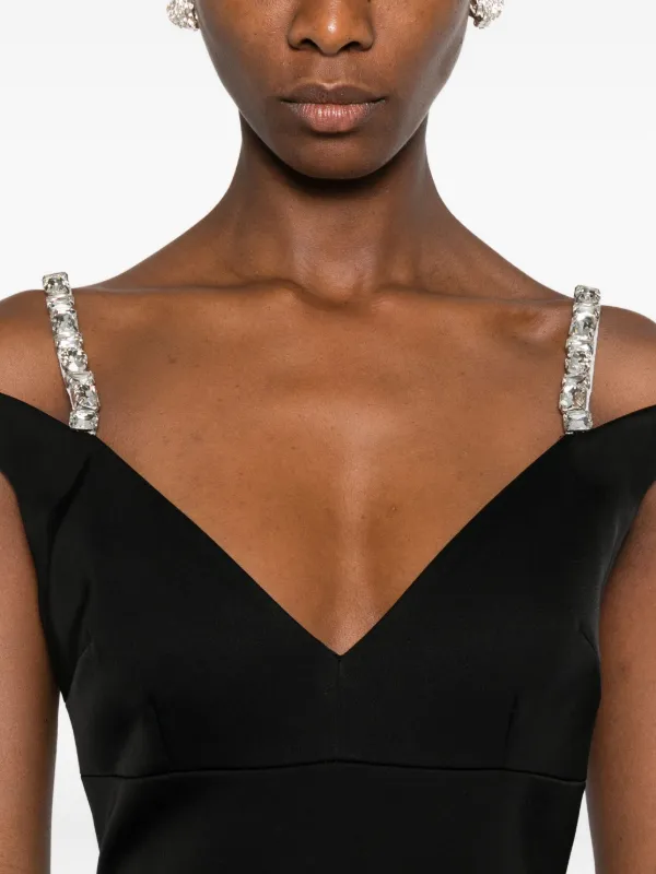 David Koma crystal-embellished Midi Dress | Black | FARFETCH