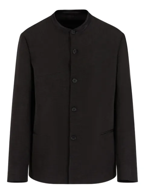 Giorgio Armani chamarra con cuello mao y botones
