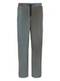 Giorgio Armani drawstring two-tone trousers - Green