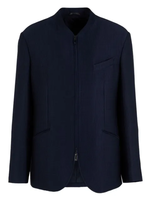 Giorgio Armani chamarra de pana con cierre