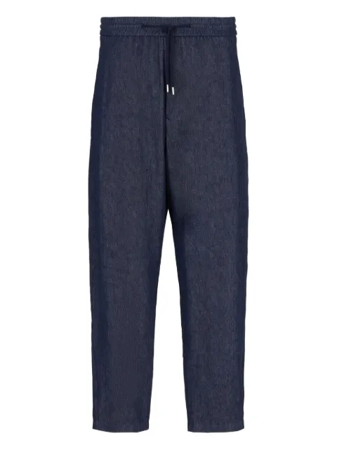 Giorgio Armani drawstring denim trousers