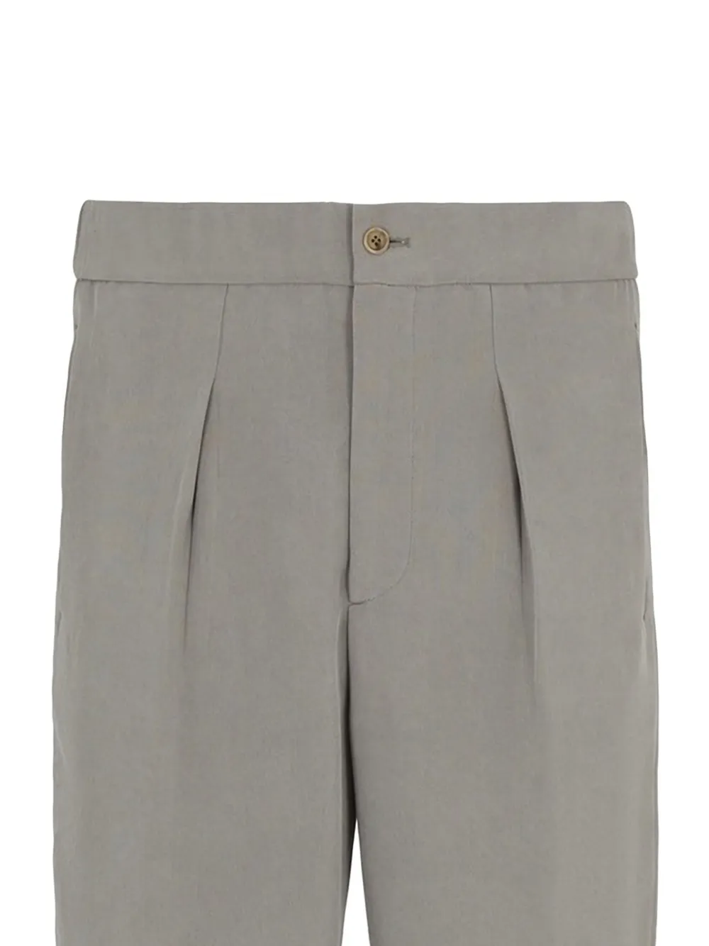 Giorgio Armani Broek met geplooide voorkant - Groen