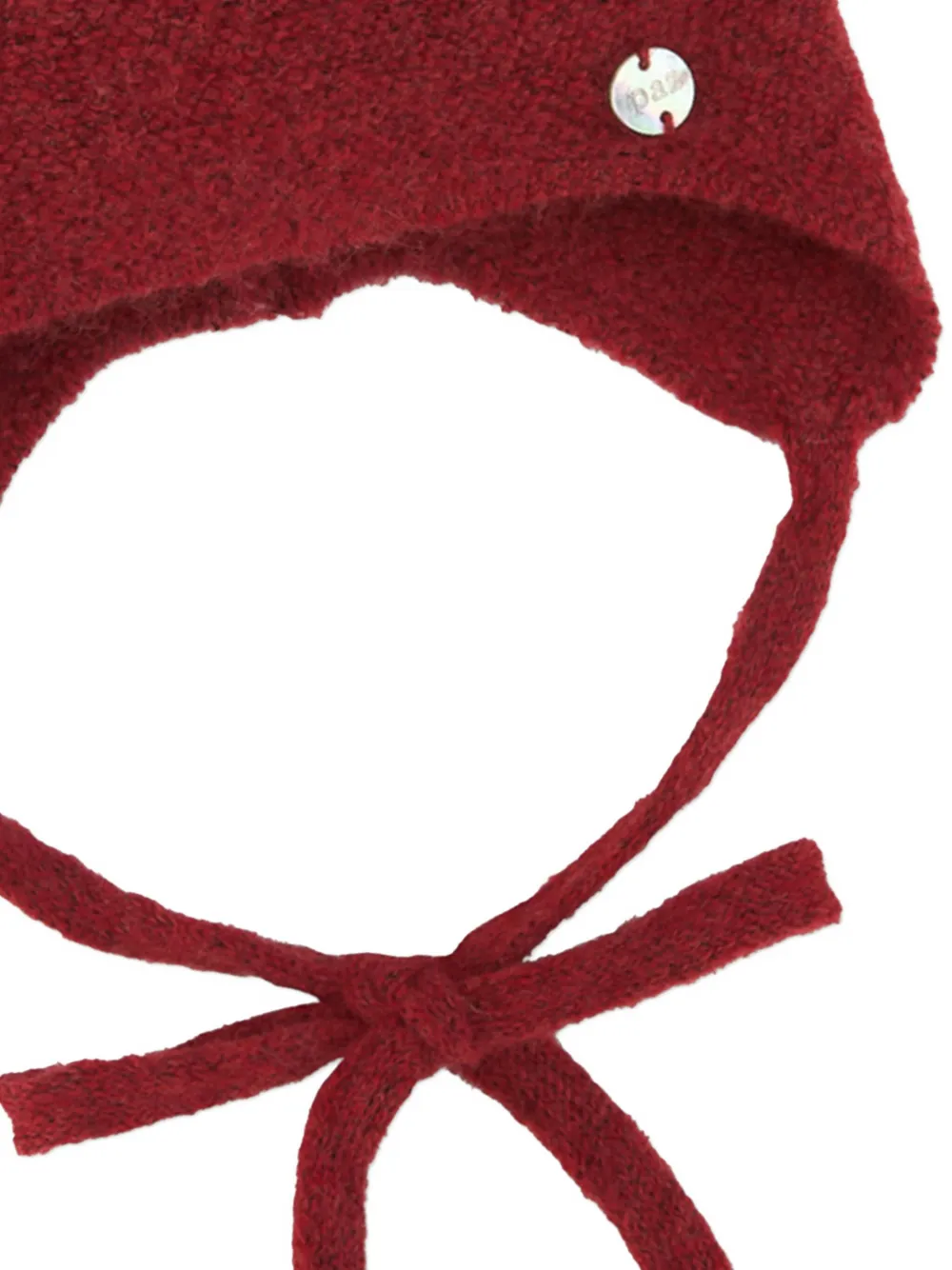 Paz Rodriguez Pom-pom Tie Beanie In Red
