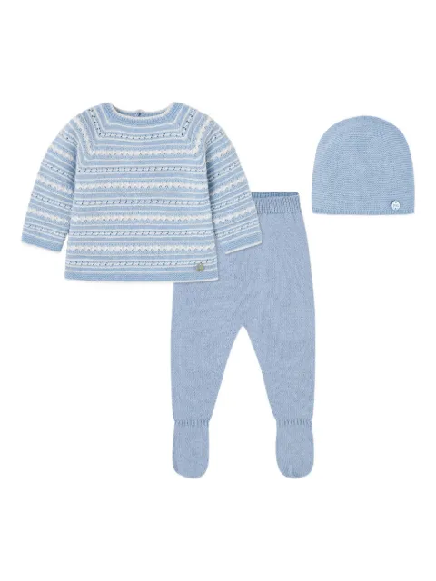 Paz Rodriguez knitted babygrow (set of three pieces)