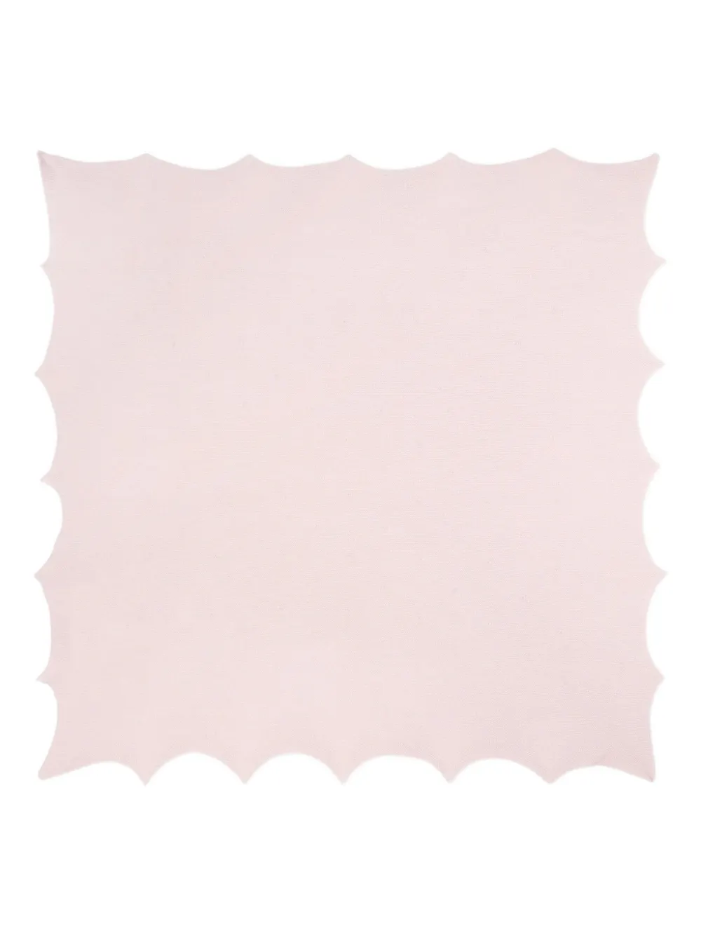 Paz Rodriguez Scalloped-edge Knitted Scarf In Pink