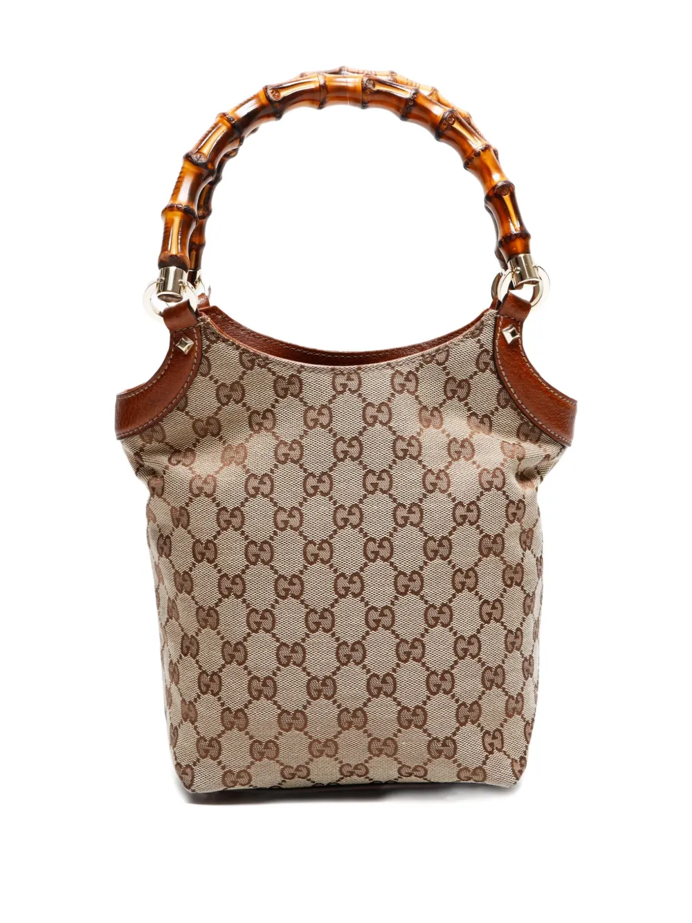 Pre-owned Gucci 2000-2015 Bamboo Tote Bag In Neutral