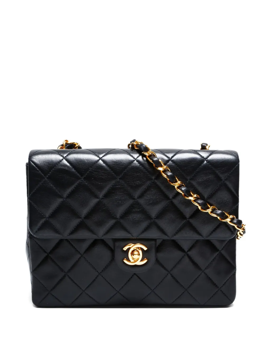 CHANEL Pre-Owned 1986-1988 Mini Classic Square Flap shoulder bag | Black | Image 1