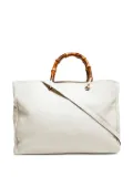 Gucci Pre-Owned 2015-2024 bamboo-handle tote bag - White