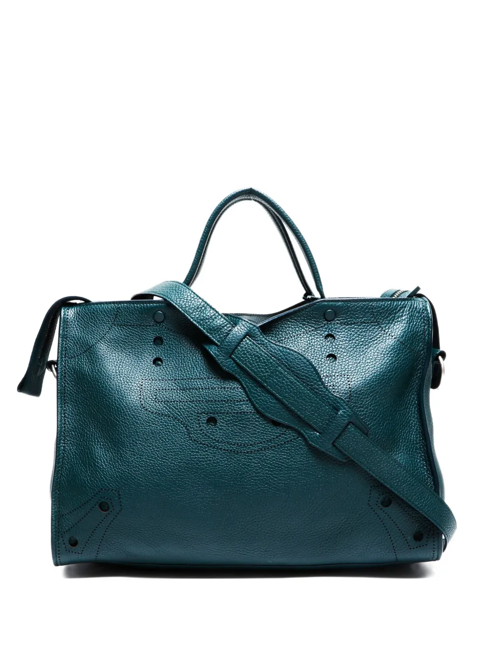 Balenciaga Pre-Owned 2015-2024 Motocross Blackout City tote bag | Green | Image 1