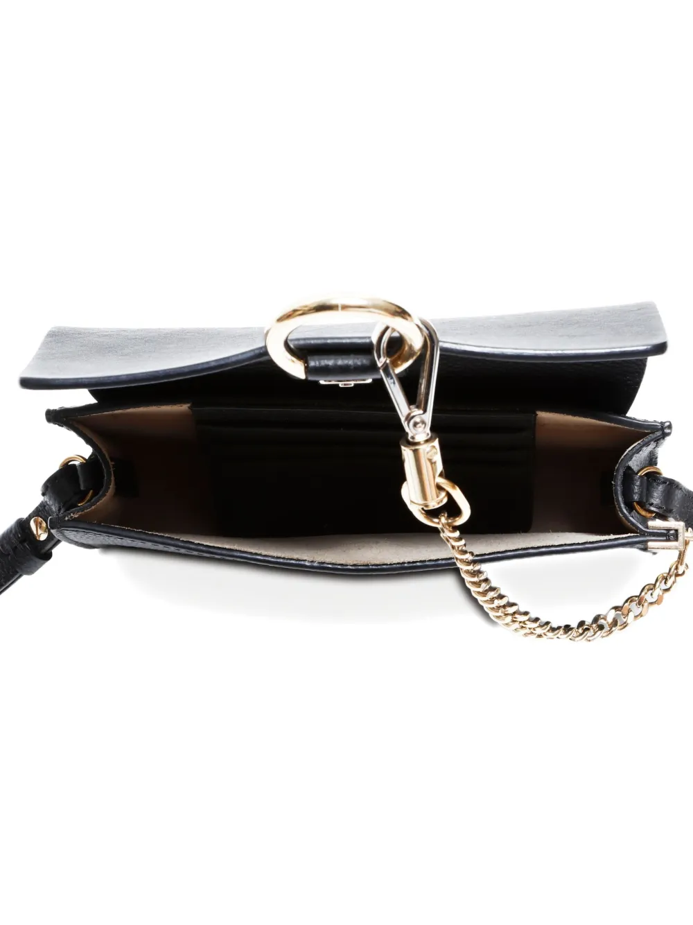Pre-owned Chloé 2010 Faye Leather Shoulder Bag In Black