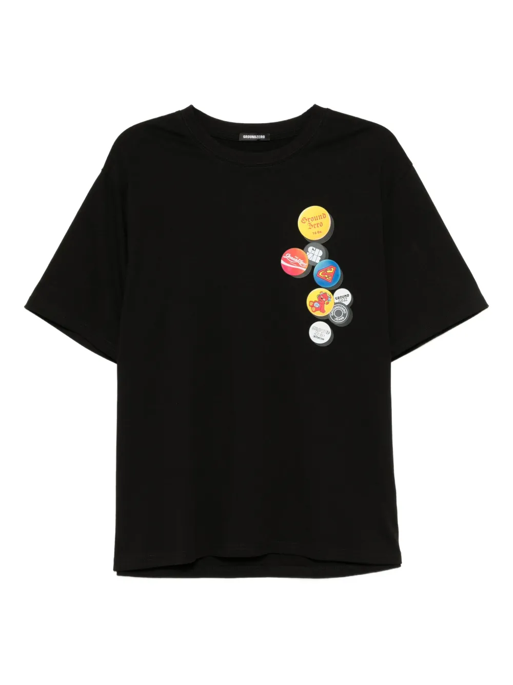 Ground Zero printed T-shirt | Black | Image 1