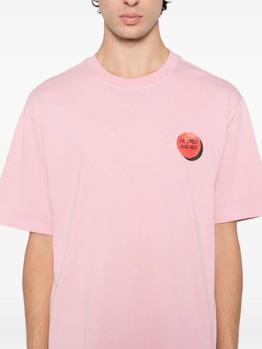 Ground Zero T-shirt met print Roze