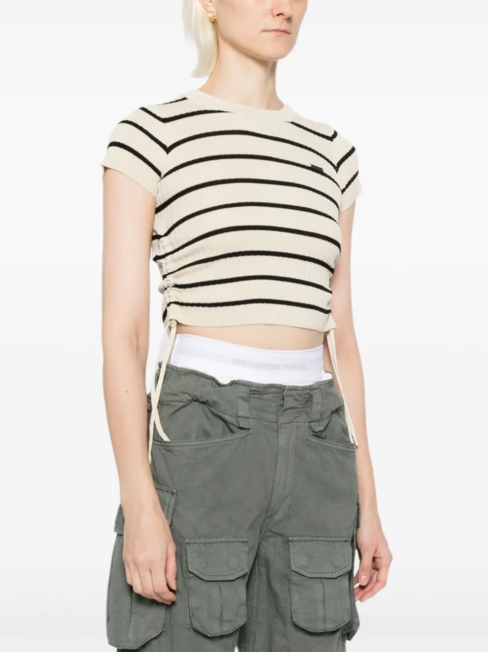  Ground Zero Striped Top - Neutrals 
