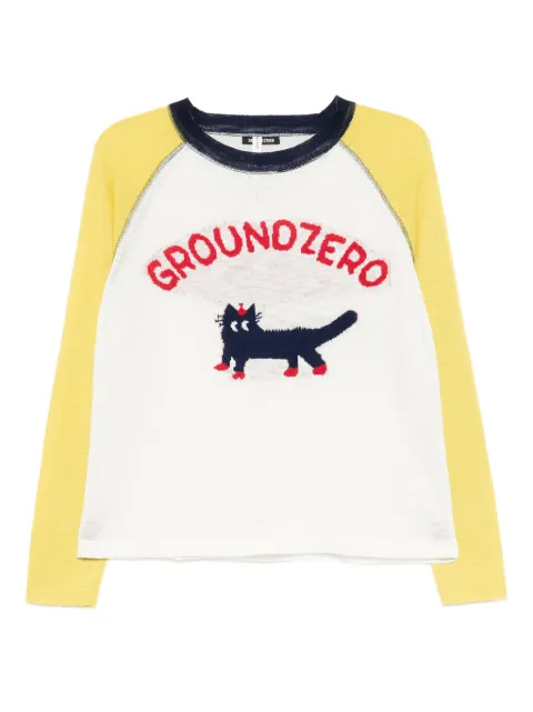 Ground Zero intarsia-knit top
