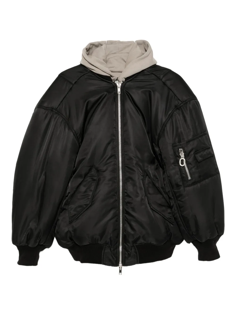Ground Zero Double-layer Jacket In Black