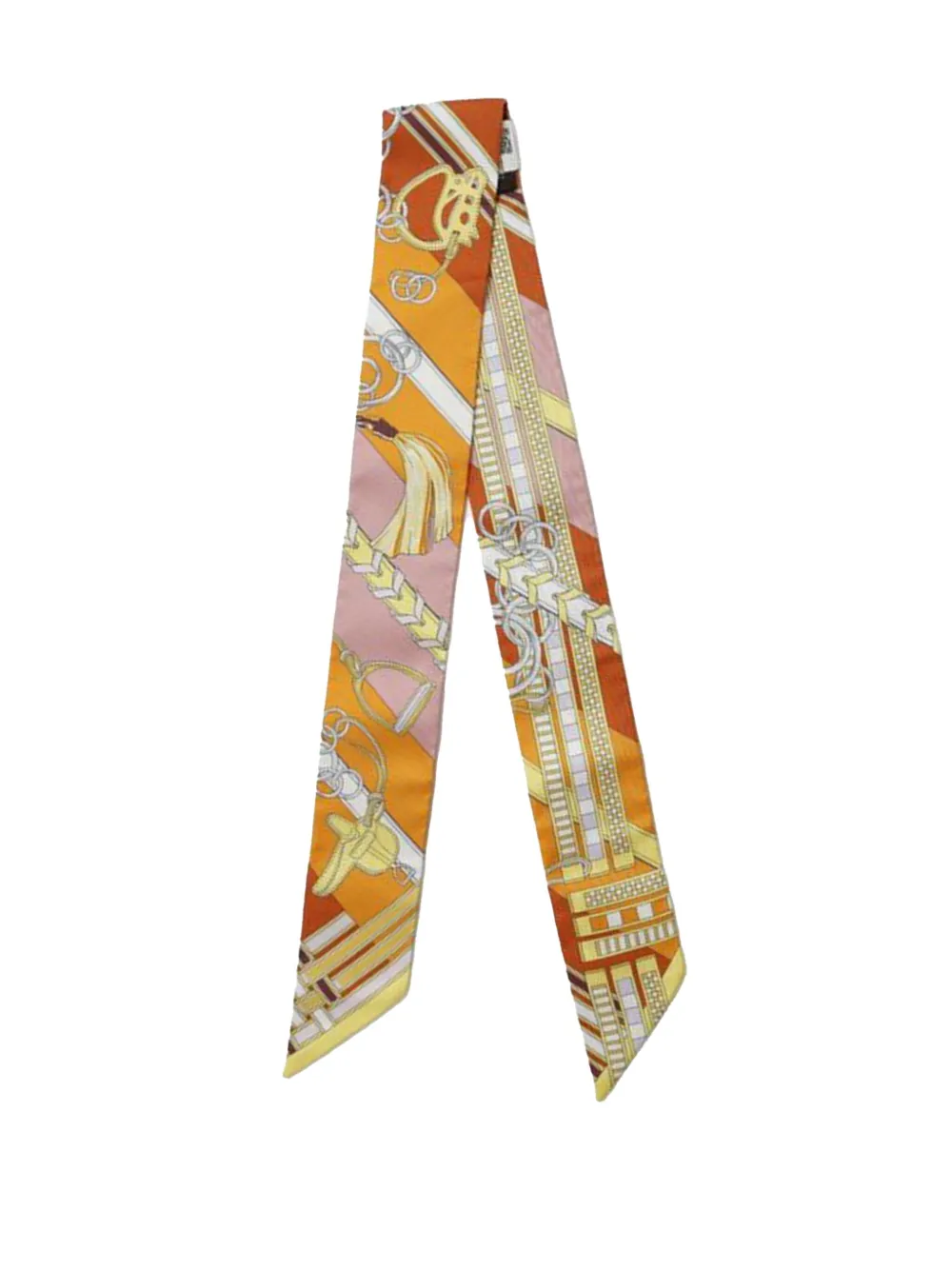 Hermès Pre-Owned foulard Brides et Gris-Gris Twilly en soie (2010-2025) | Image 2