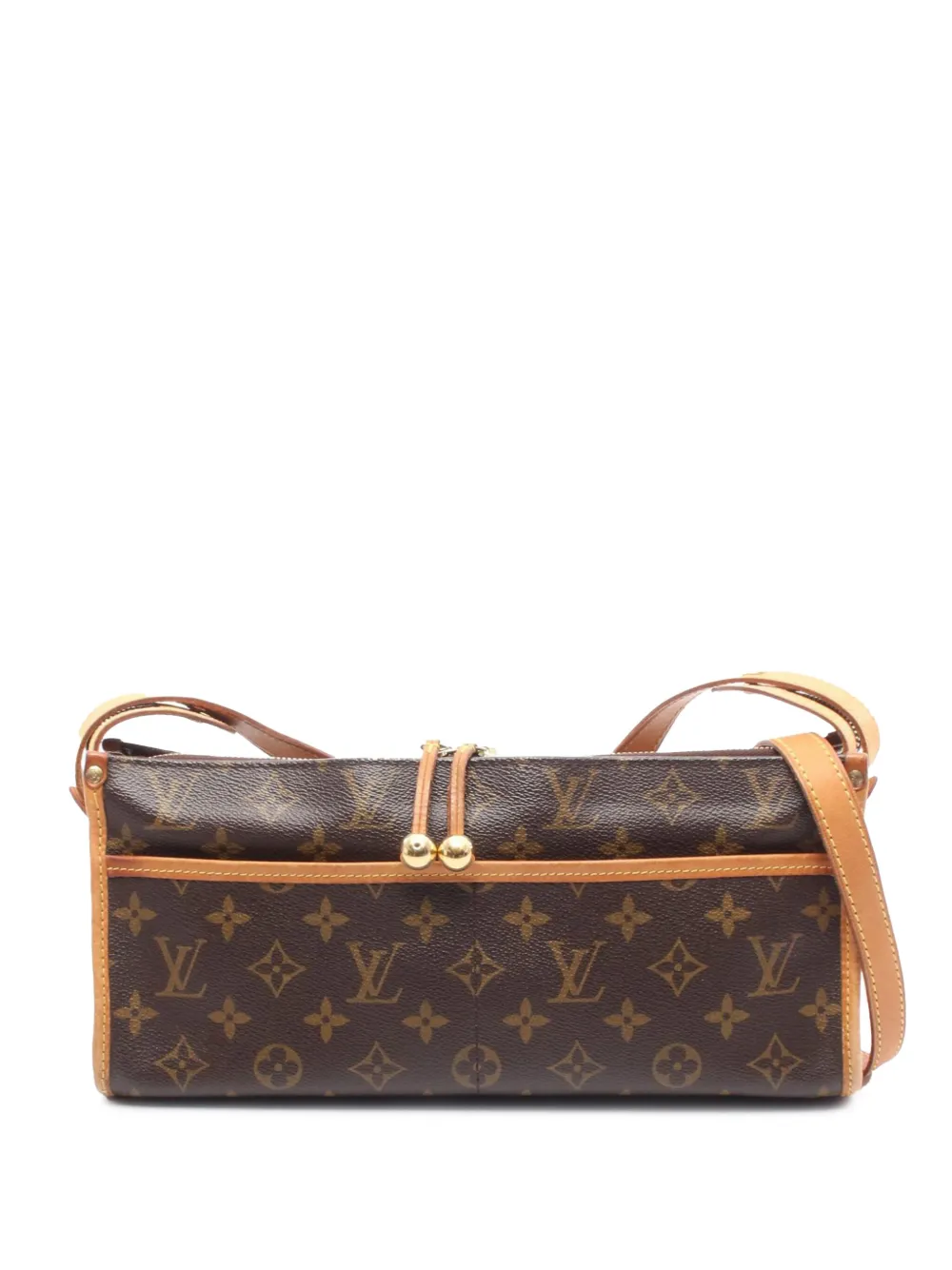 Louis Vuitton Pre-Owned 2004 モノグラム ポパンクール ロング ショルダーバッグ - ブラウン Louis Vuitton Pre-Owned 2004 モノグラム ポパンクール ロング ショルダーバッグ - ブラウン
