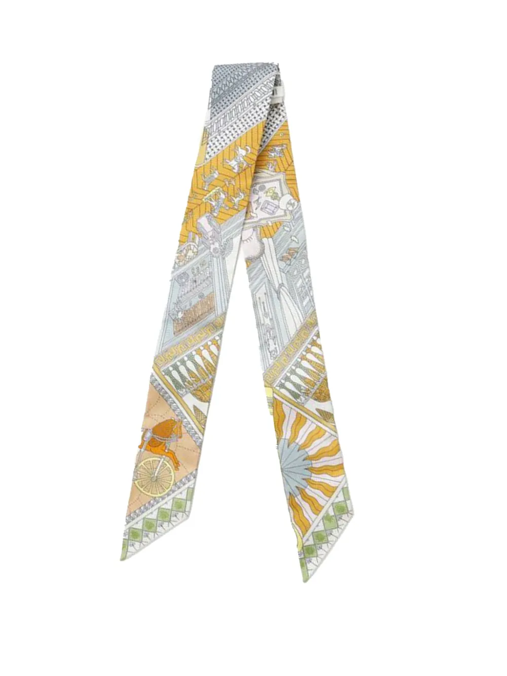 Hermès Pre-Owned 2000-2025 Objets de Curiosite Silk Twilly Scarf scarves | Image 2