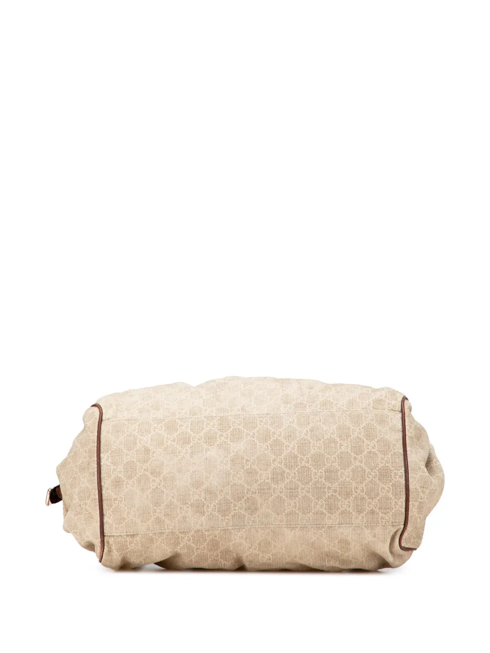 Pre-owned Gucci 2000-2015 Gg Canvas Sukey Satchel In Brown