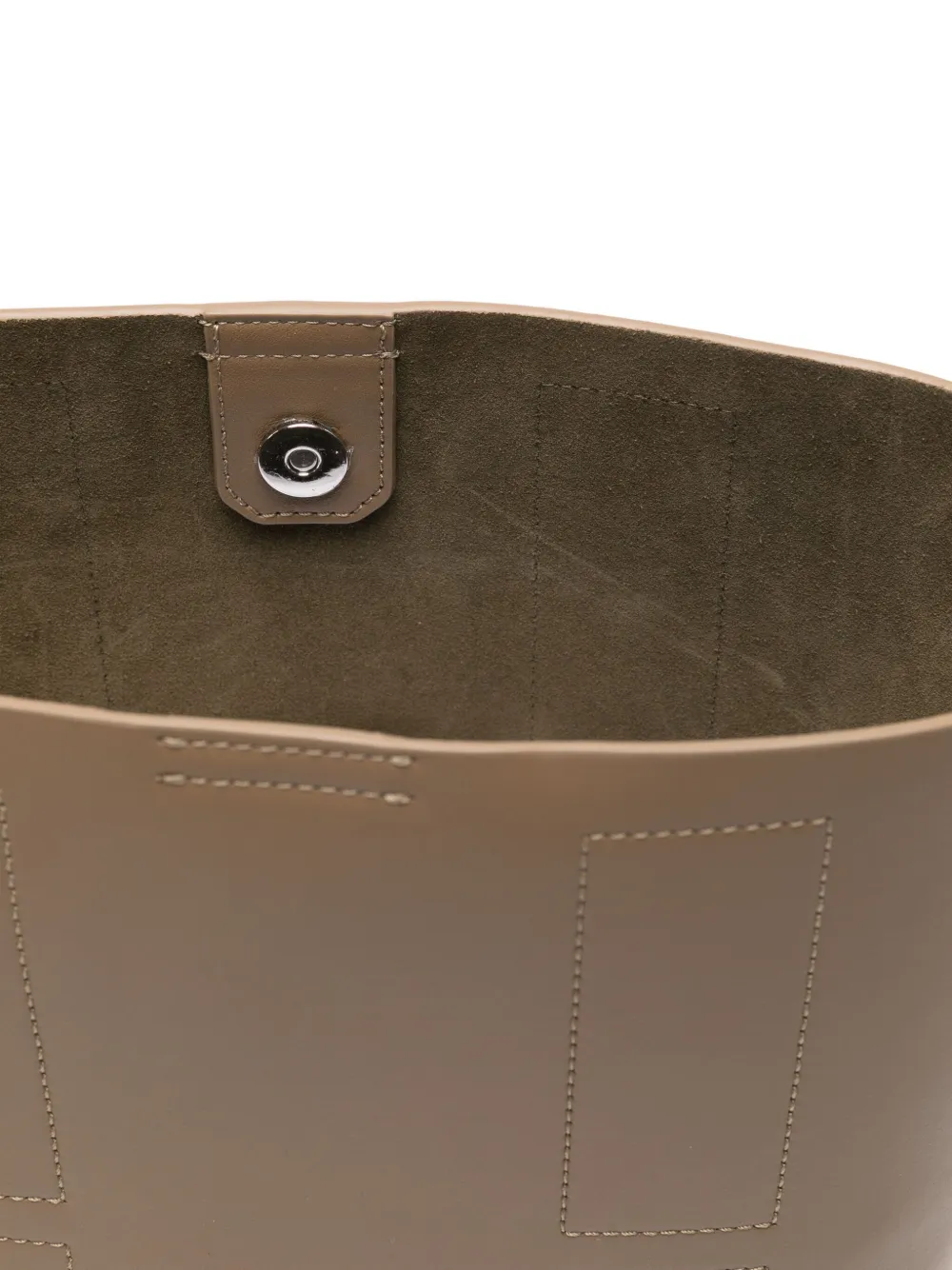 Hogan Small Leather Hobo Bag With Adjustable Strap In Brown