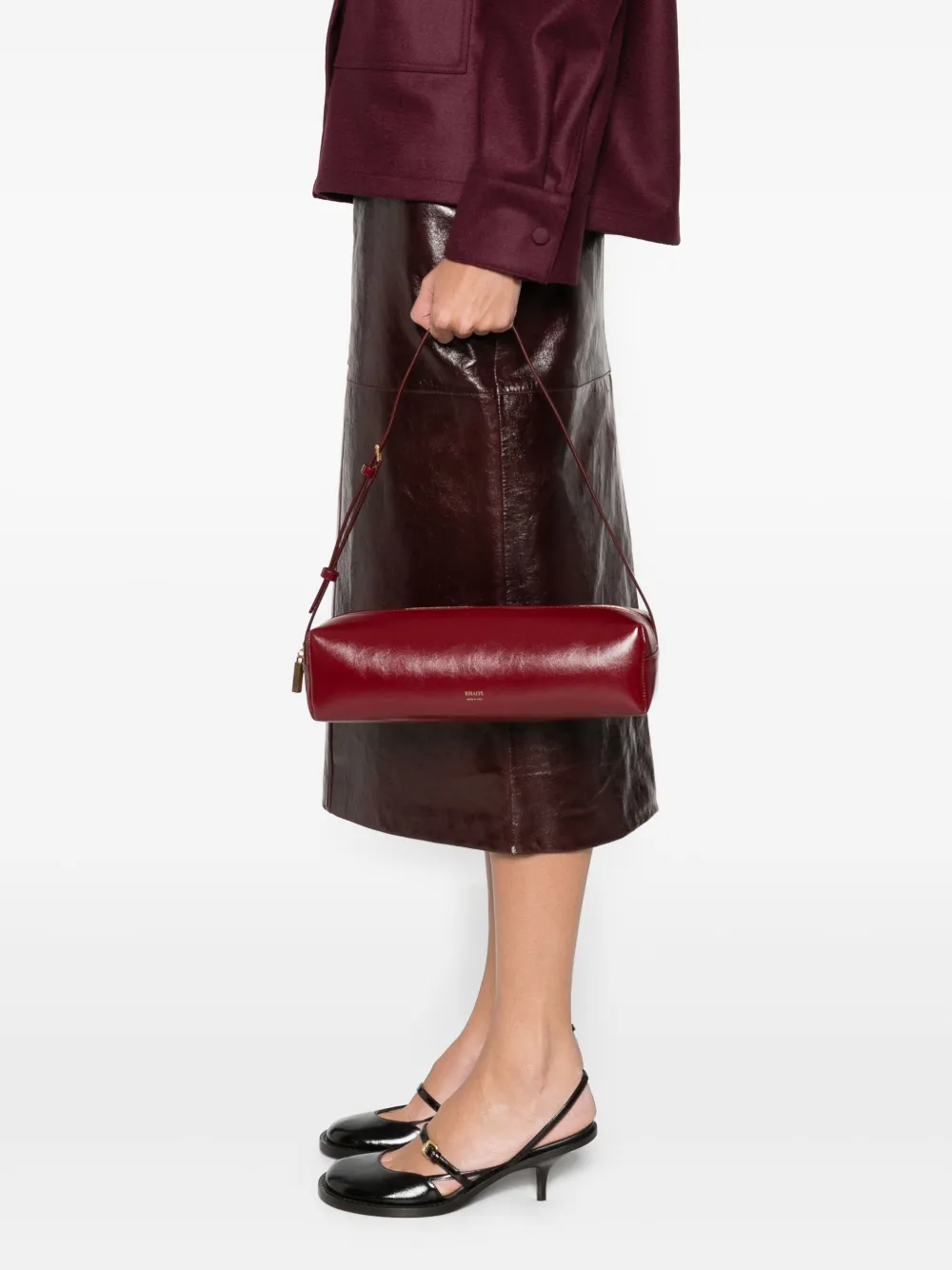 KHAITE Kye cylindrical shoulder bag - Rood